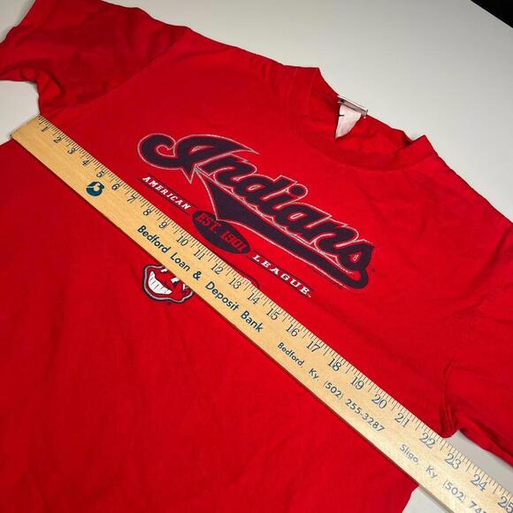 Vintage 2005 Cleveland Indians T-Shirt Lee Sport MLB Chief Wahoo Red Size L - Picture 3 of 6